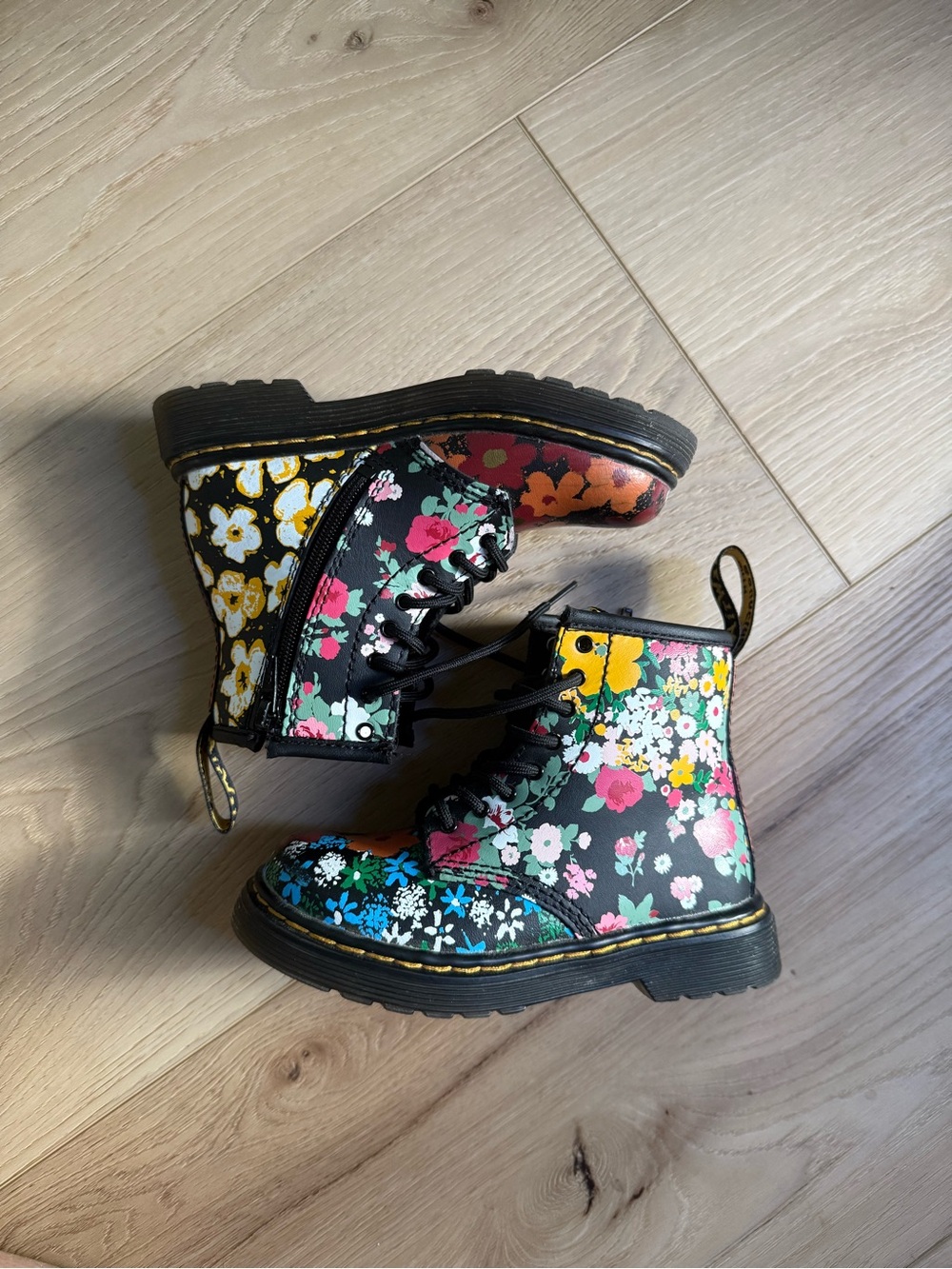 Dr. Martens 1460 T Floral Mash Up Kids Boots Toddler 9
